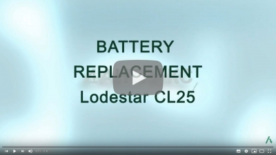 Lodestar CL25. Battery replacement